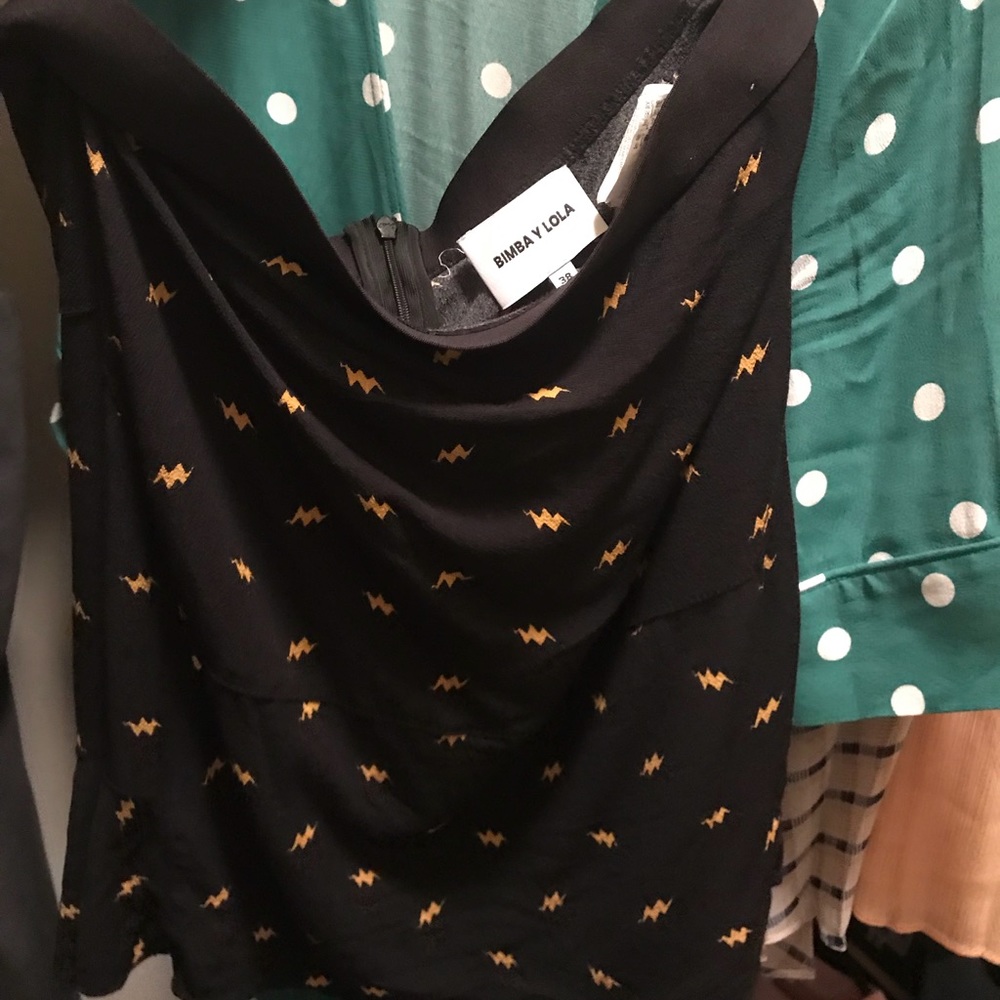 Bimba y lola thunder print mini skirt